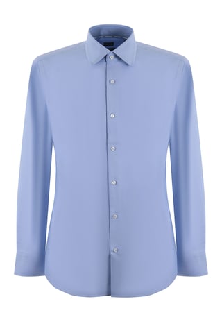 Boss H-hank-kent-c6-242 Long Sleeved Shirt Light Pastel Blue
