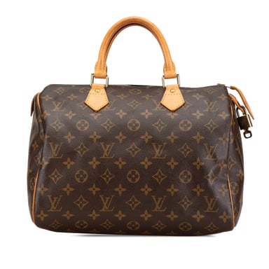 Vintage Louis Vuitton Monogramm Speedy 30 Braun
