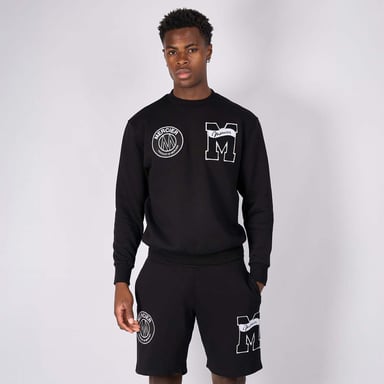 Men's Mercier Academy Crewneck Sweatshirt in Black