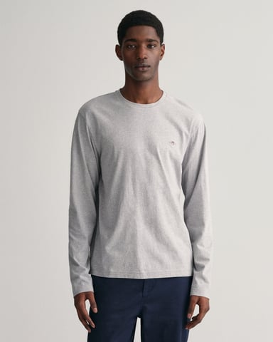 GANT Mens Regular Fit Long Sleeve Shield Logo T-Shirt