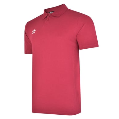 Umbro - "Essential" Poloshirt für Jungen (Weinrot/Weiß)