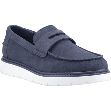 TOMS Navi TRVL LITE Havana Herren Mokassins aus Leder in Marineblau