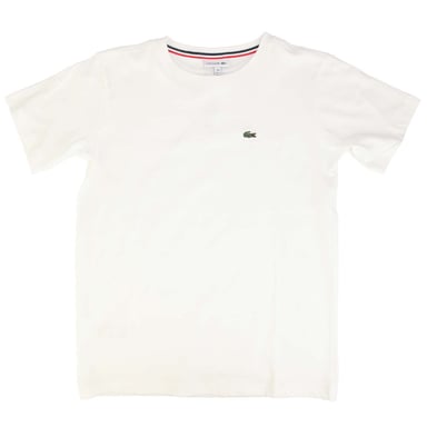 T-shirt col rond jersey coton Lacoste Pour Garçon en Blanc