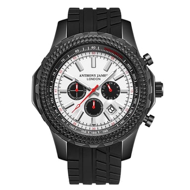 Handgefertigter Anthony James Limited Edition Chronograph Dashboard weiß