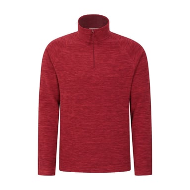 Mountain Warehouse Herren Snowdon II Fleece-Oberteil (dunkelrot)