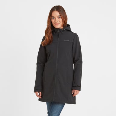Keld Womens Softshell Long Jacket Black