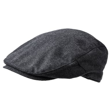 Weighton Knit Flat Cap Dark Grey Marl