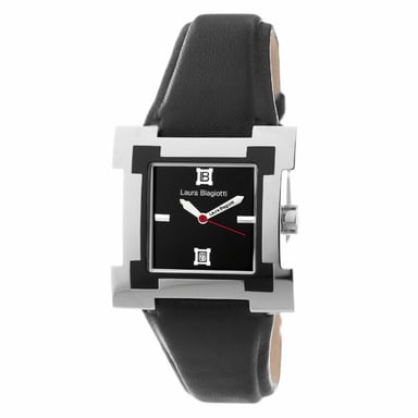 Laura Biagiotti Unisex-Uhr Quartz Silber Schwarz