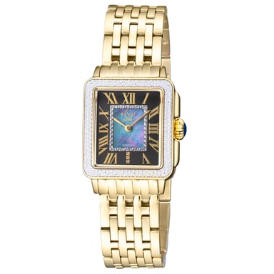 GV2 WOMEN S PADOVA Schwarzes Zifferblatt 12307B Schweizer Quarzuhr