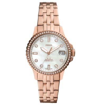 Fossil Fb-01 roségold Damen Armbanduhr ES4995