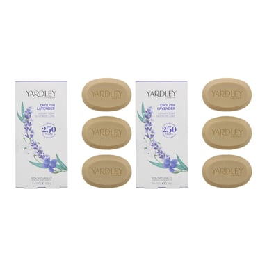 Yardley English Lavender Luxury Soap 100g x 3 For Her x 2