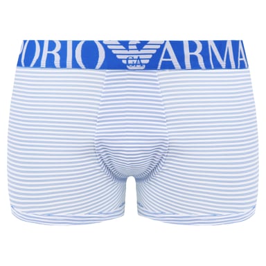 Emporio Armani Komfort Mikrofaser Herren Blau/Weiß Boxershorts