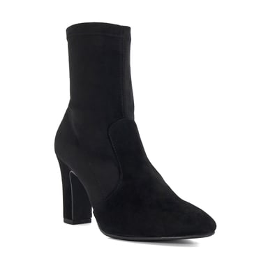 Dune Ladies Optilly - Almond Toe Block Heel Sock Boots
