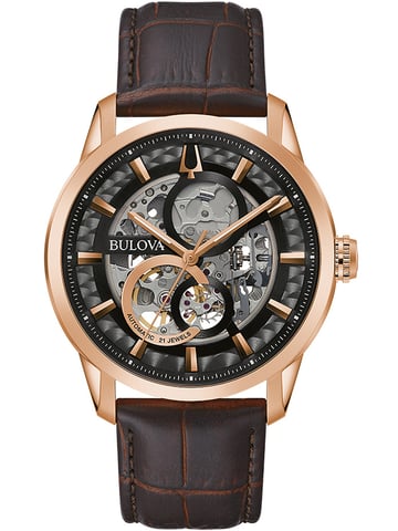 Bulova Sutton Herrenarmbanduhr braun 97A169