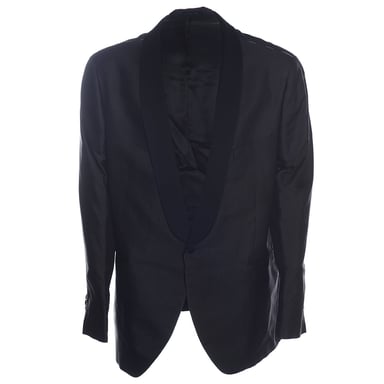 Herren Hackett, Goemet Samtschal CL Jacke in Schwarz