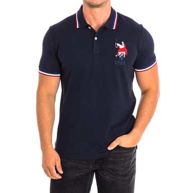 Kurzarm-Poloshirt RALE mit kontrastierendem Reverskragen 64774 Herren