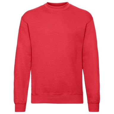 Fruit of the Loom Herren Classic 80/20 Set-in Sweatshirt (Rot)