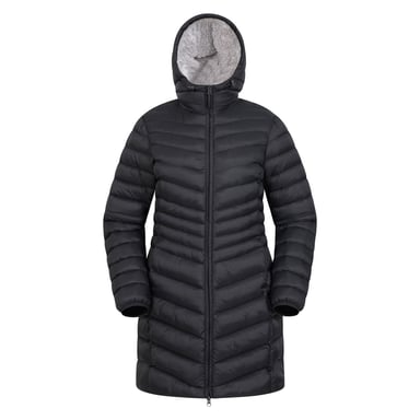 Mountain Warehouse Damen/Damen Florence Kunstfell gefüttert gepolsterte Jacke (Schwarz)