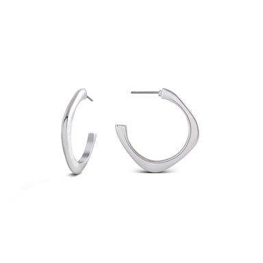Luxenter evly rhodinierter Creolenohrring