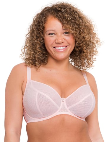 Curvy Kate Happy Boobs Balcony Bra -  Soft Pink
