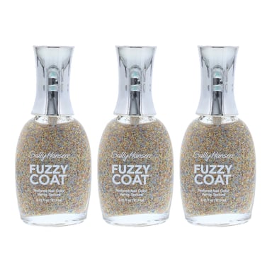 Sally Hansen Fuzzy Coat Textured Nail Color 9.17ml - 200 All Yarned Up x 3