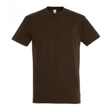 SOLS Mens Imperial Heavyweight Short Sleeve T-Shirt (Schokolade)