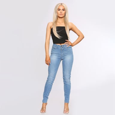 Damen Skinny Slim Fit Denim Jeans| Enzo Designer Womenswear