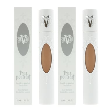 KVD Beauty True Portrait Liquid-To-Powder Foundation 30ml - Tan 068 x 2