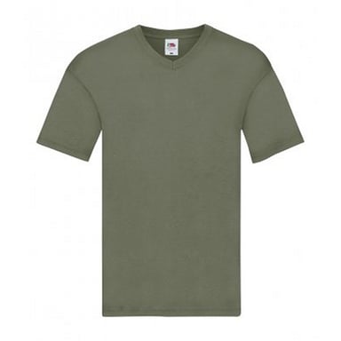 Fruit Of The Loom Herren Original V-Ausschnitt T-Shirt