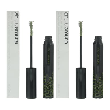 Shu Uemura Brow Unlimited Eyebrow + Eyelash Mascara 4.4ml - Mystic Green x 2