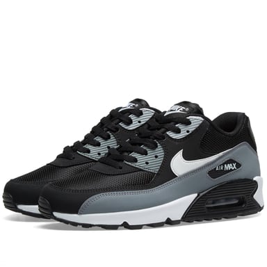 Nike Air Max 90 Essential Trainers Black & Grey