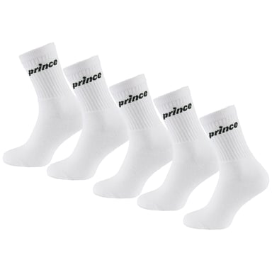 Prince Tennis 5er-Pack weiße Herrensocken