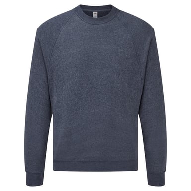 Fruit Of The Loom Herren Raglan-Ärmel Belcoro® Sweatshirt (Heather Navy)