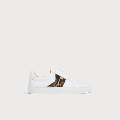 LK Bennett Alivia Flats, White/Natural