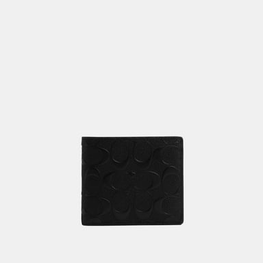 Coin Wallet in Signature Crossgrain Leather