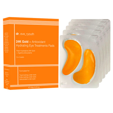 24K Gold + Antioxidantien Hydratisierende Augenbehandlungspads