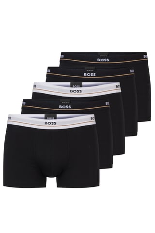 Boxer Boss Homme Pack x5 front logo