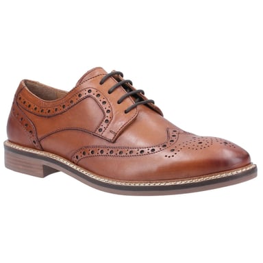 Hush Puppies Herren Bryson Leder Brogues (Tan)