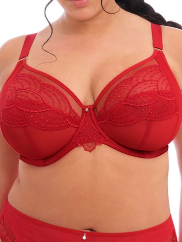 Priya Plunge Bra Haute Red