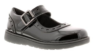 Princess Stardust Girls Shoes School Infants Starry Touch Fastening black