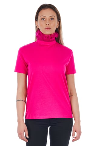 Frankie Morello Pink Cotton Tops  T-Shirt