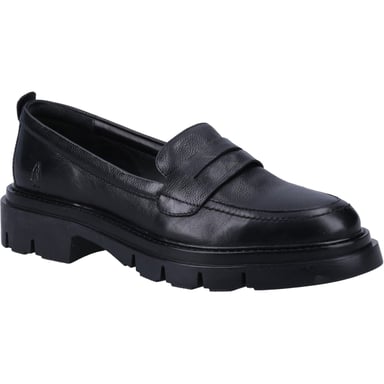 Hush Puppies Reece Leder Damen Schwarz Loafers