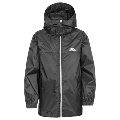 Trespass Packup - Veste imperméable - Enfant unisexe (Noir)