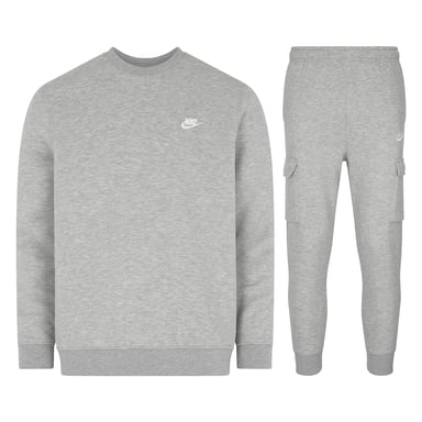 Nike Sportswear Men's Club Fleece Cargo Tracksuit Grey
