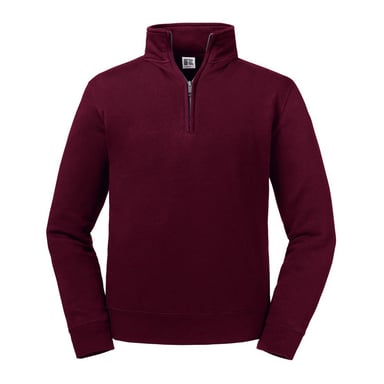 Russell Herren Authentic Zip Neck Sweatshirt (Burgund)