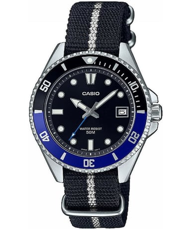 Casio Casio Kollektion Unisex schwarze Uhr MDV-10C-1A2VEF