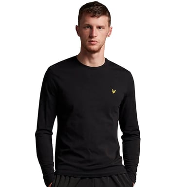 Lyle & Scott Herren Langarm-T-Shirt aus Baumwolle mit normaler Passform