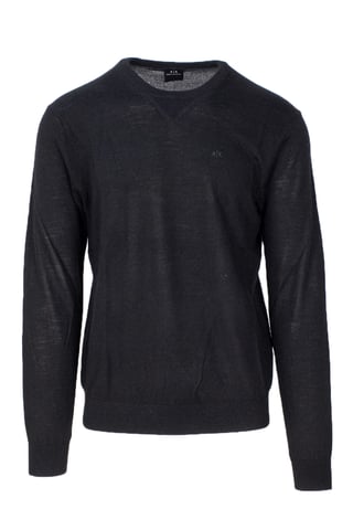 Armani Exchange Men's Knit Jumper In Black