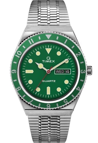 Timex Q Wiederauflage Herren Silberuhr TW2U61700