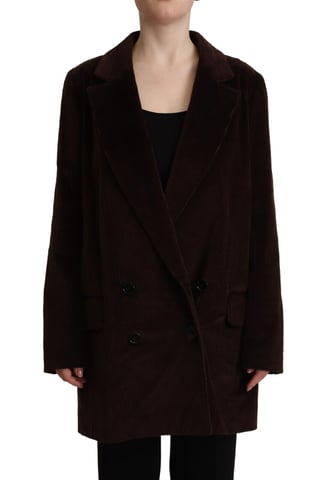 Langer doppelreihiger Trenchcoat mit Revers von Dolce & Gabbana